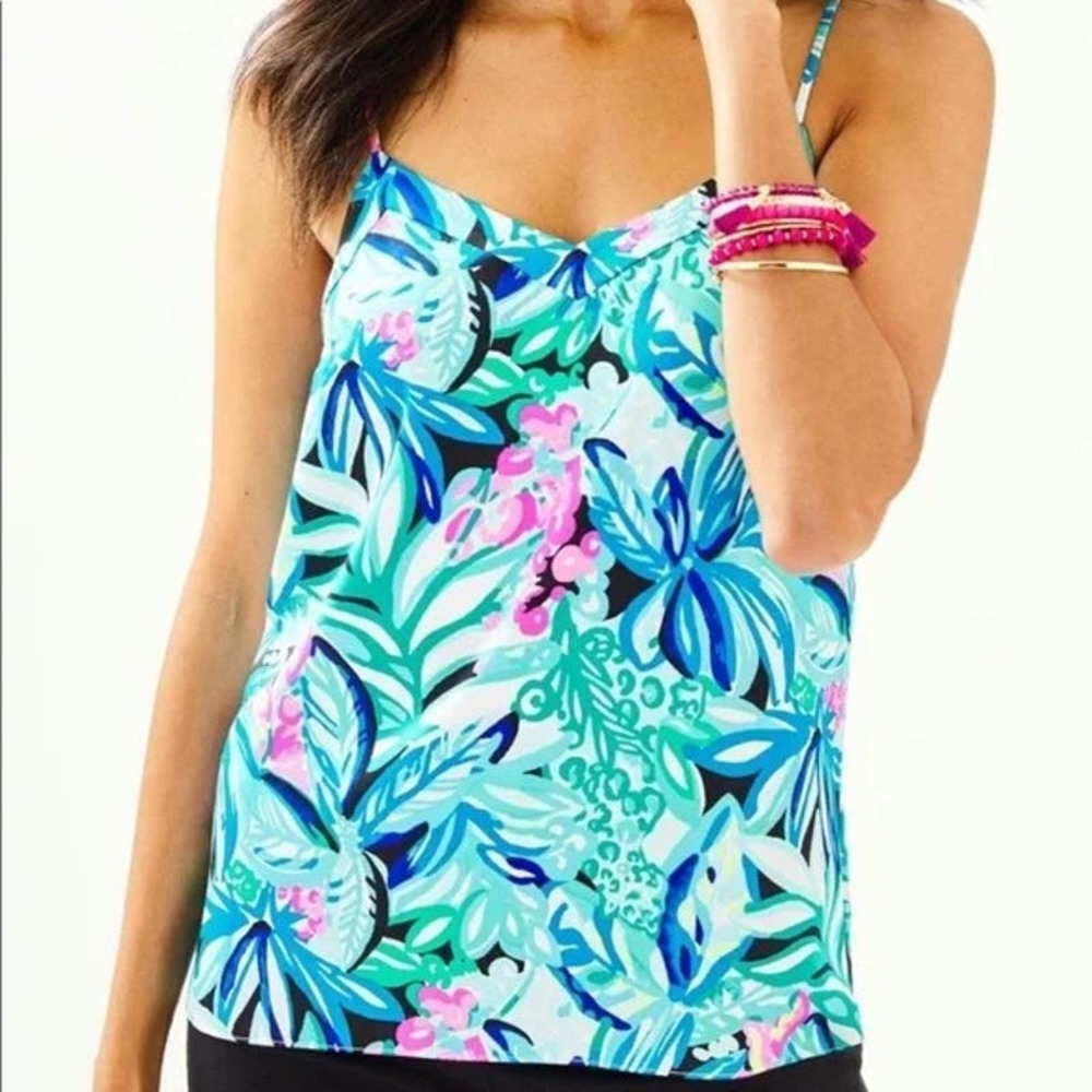 Lilly Pulitzer Margaery Cami in Maldives Green Hype It Up
